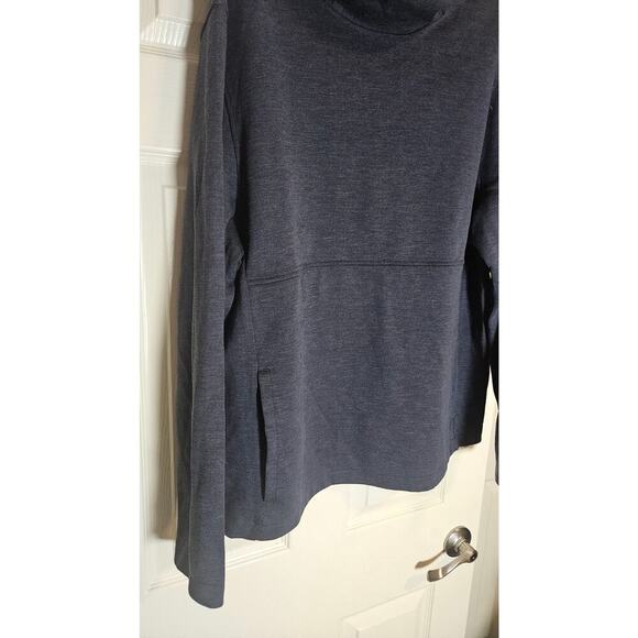 J. Crew men's Authentic Fleece Double Knit Performance Hoodie in navy blue XL - Picture 2 of 6